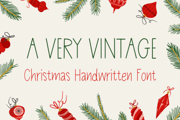A Very Vintage: The Sweet Font for Every Handmade Story