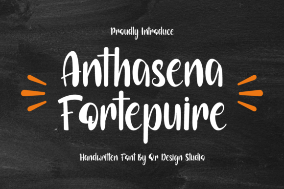 Anthasena Fortepuire: A Friendly Script Font for Campaign Visuals