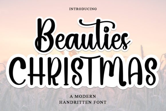 Beauties Christmas: A Premium Font for Seasonal Campaign Design
