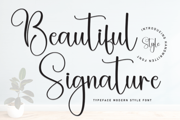 Beautyful Signature: The Elegant Font for Premium Brand Communications