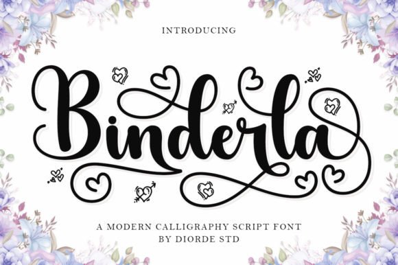 Binderla: A Handwritten Font for Refined Digital Designs
