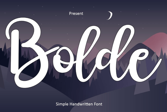 Bolde Font: A Simple Handwritten Typeface for Web Design