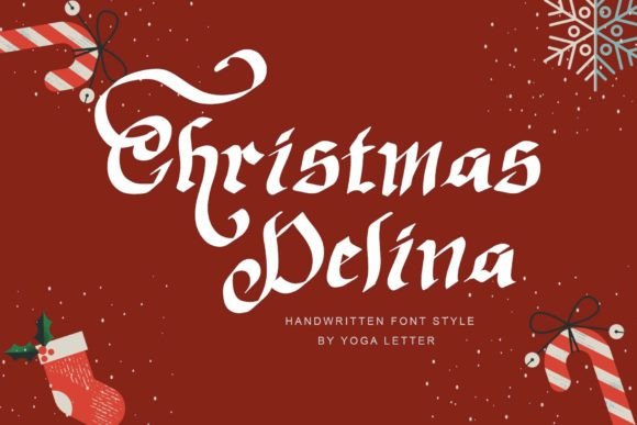 Christmas Delina: A Handwritten Font for Elegant Branding
