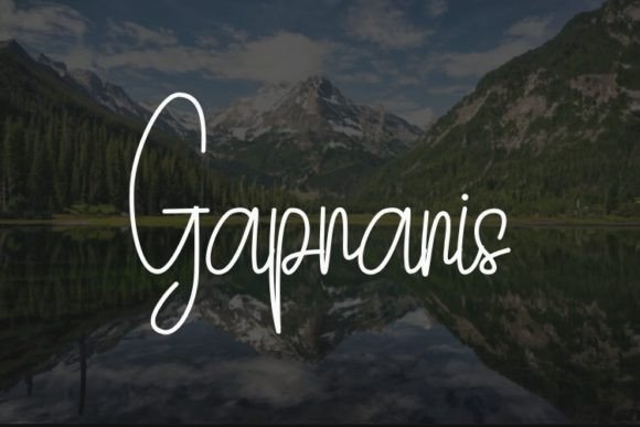 Gapranis: The Craft-Friendly Script Font for Timeless Elegance
