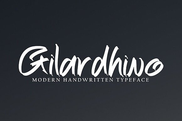 Gilardhino: A Contemporary Script Font for Editorial Elegance