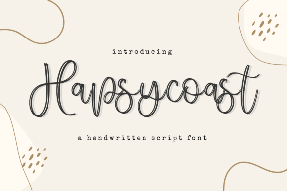 Hapsycoast: A Handwritten Script Font for Authentic Marketing