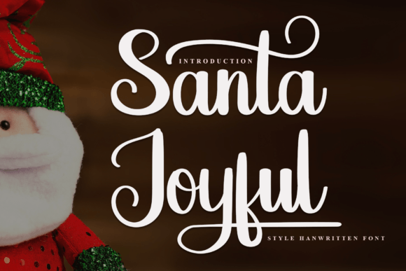 Santa Joyful: A Timeless Handwritten Font for Editorial Design