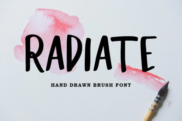 The Radiate Brush Typeface for Bold Digital Branding