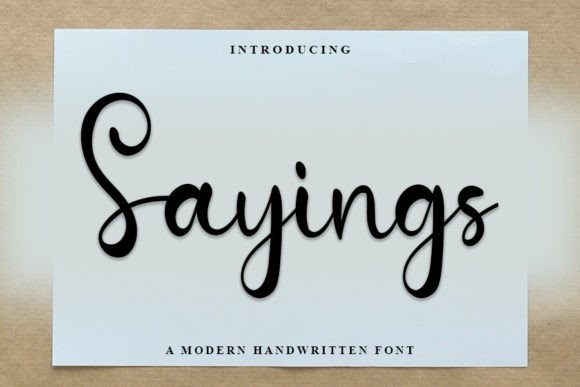 The Sayings Font: Elevating Your Business with Elegant Typography