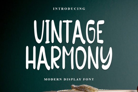 Vintage Harmony Font: A Festive Branding Upgrade for Small Businesses