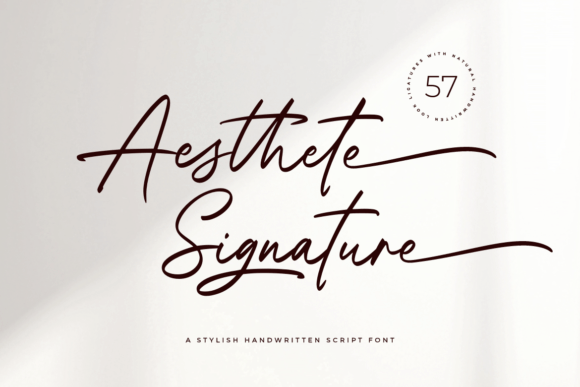 Your Creative Projects with the Aesthete Signature Font